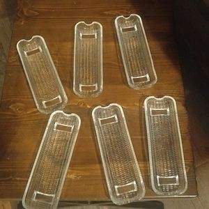 Glass corn on the cob holders